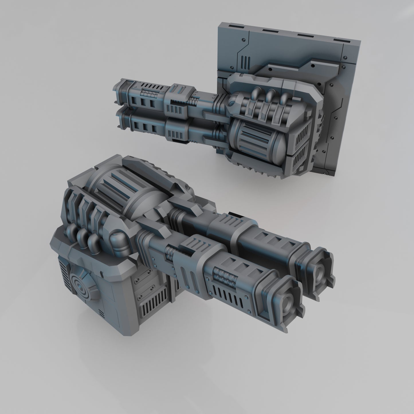 Railgun (Compatible with Lost Colony: Spaceship Graveyard) - Sci-Fi Grimdark Miniatures by Saucermen Studios, Wargame Scale 3D Printed