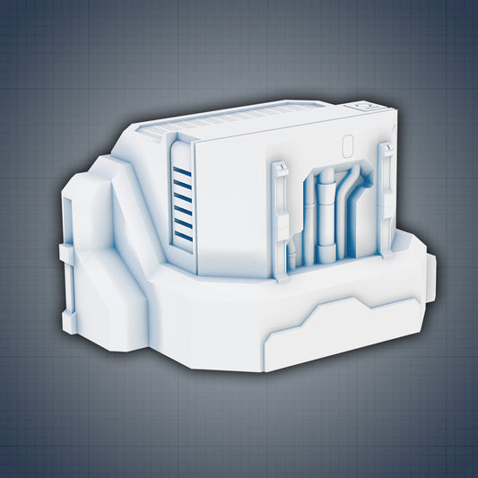 Scifi Building: The Lock-up - Sci-Fi Grimdark Miniatures by Saucermen Studios, Wargame Scale 3D Printed - photo 2
