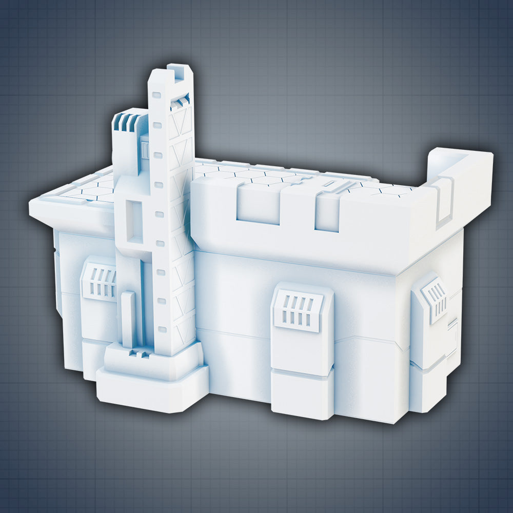 Sci-fi Building: Industrial - Sci-Fi Grimdark Miniatures by Saucermen Studios, Wargame Scale 3D Printed - photo 2