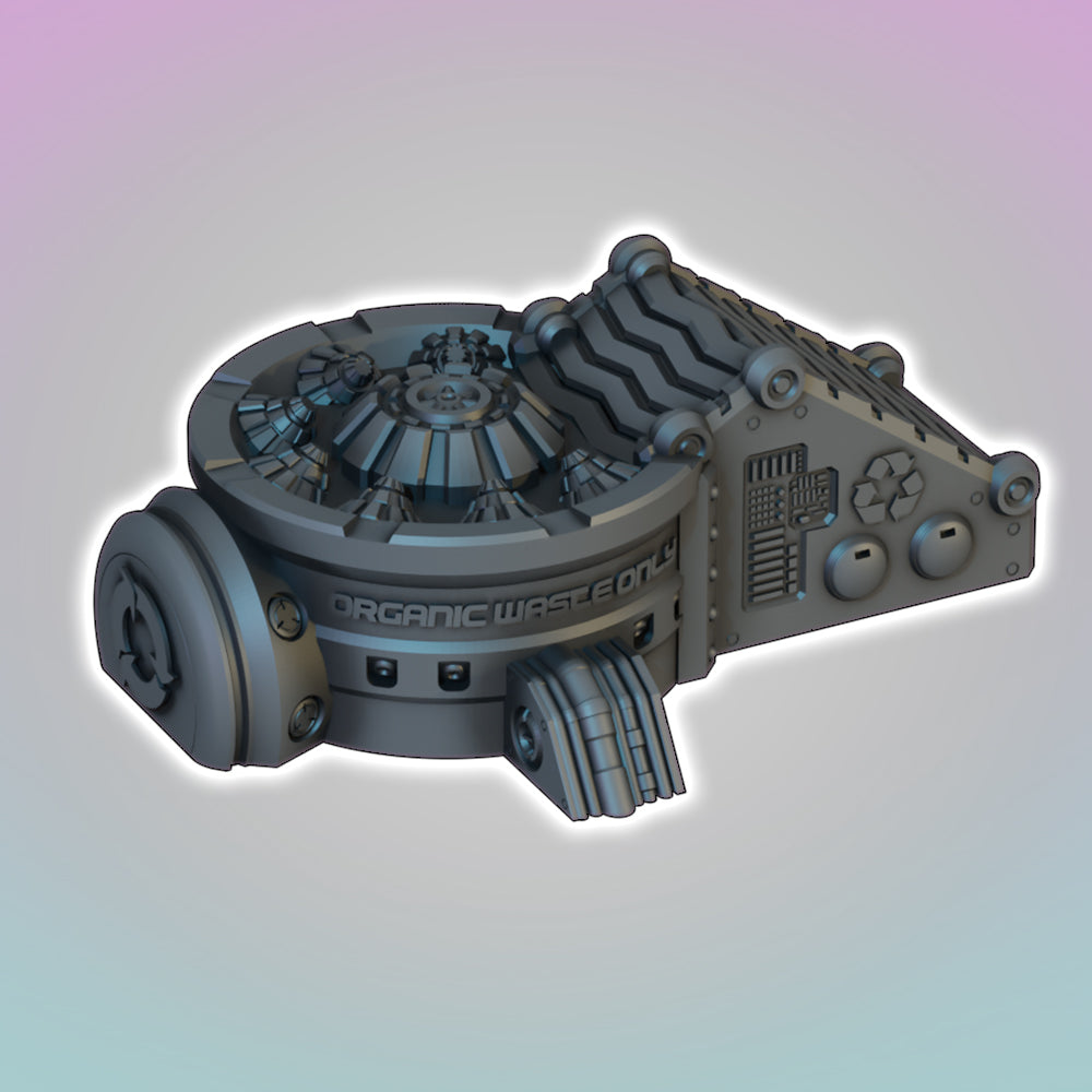 Organic Recycling Plant - Sci-Fi Grimdark Miniatures by Saucermen Studios, Wargame Scale 3D Printed