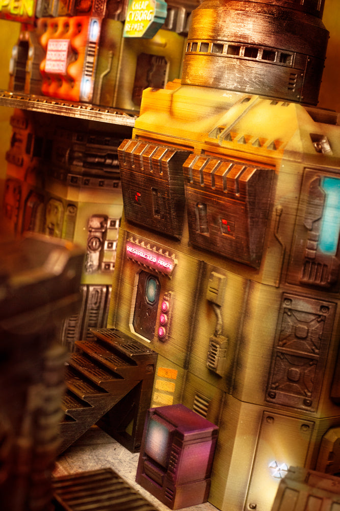 Flatline City - Science & Research Facility - Sci-Fi Grimdark Miniatures by Saucermen Studios, Wargame Scale 3D Printed - photo 9