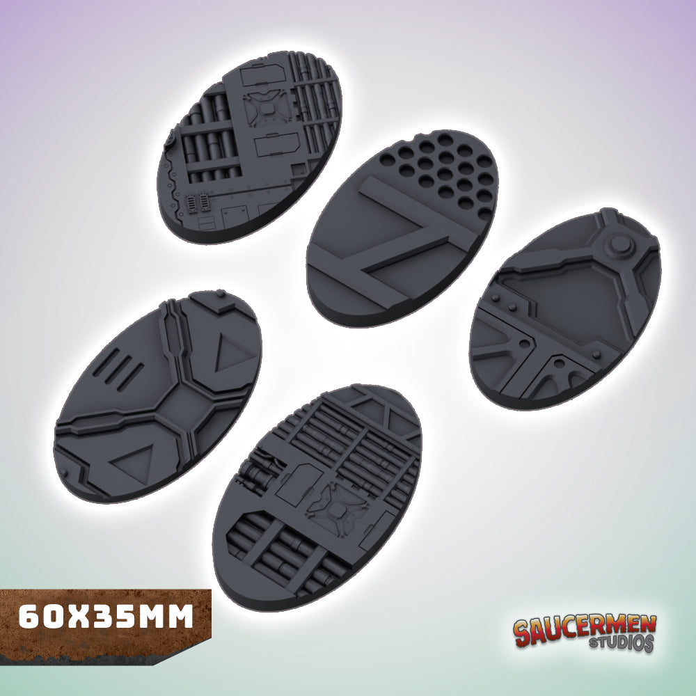 Factory Industrial Bases 25-70mm Bundle - Sci-Fi Grimdark Miniatures by Saucermen Studios, Wargame Scale 3D Printed - photo 10
