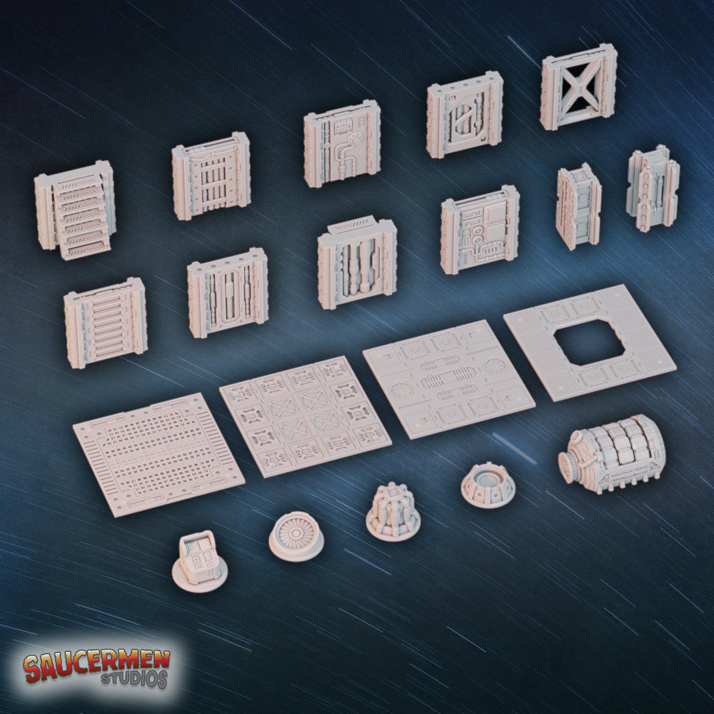 Ship Assault: Lower Decks – Expansion - Sci-Fi Grimdark Miniatures by Saucermen Studios, Wargame Scale 3D Printed - photo 3