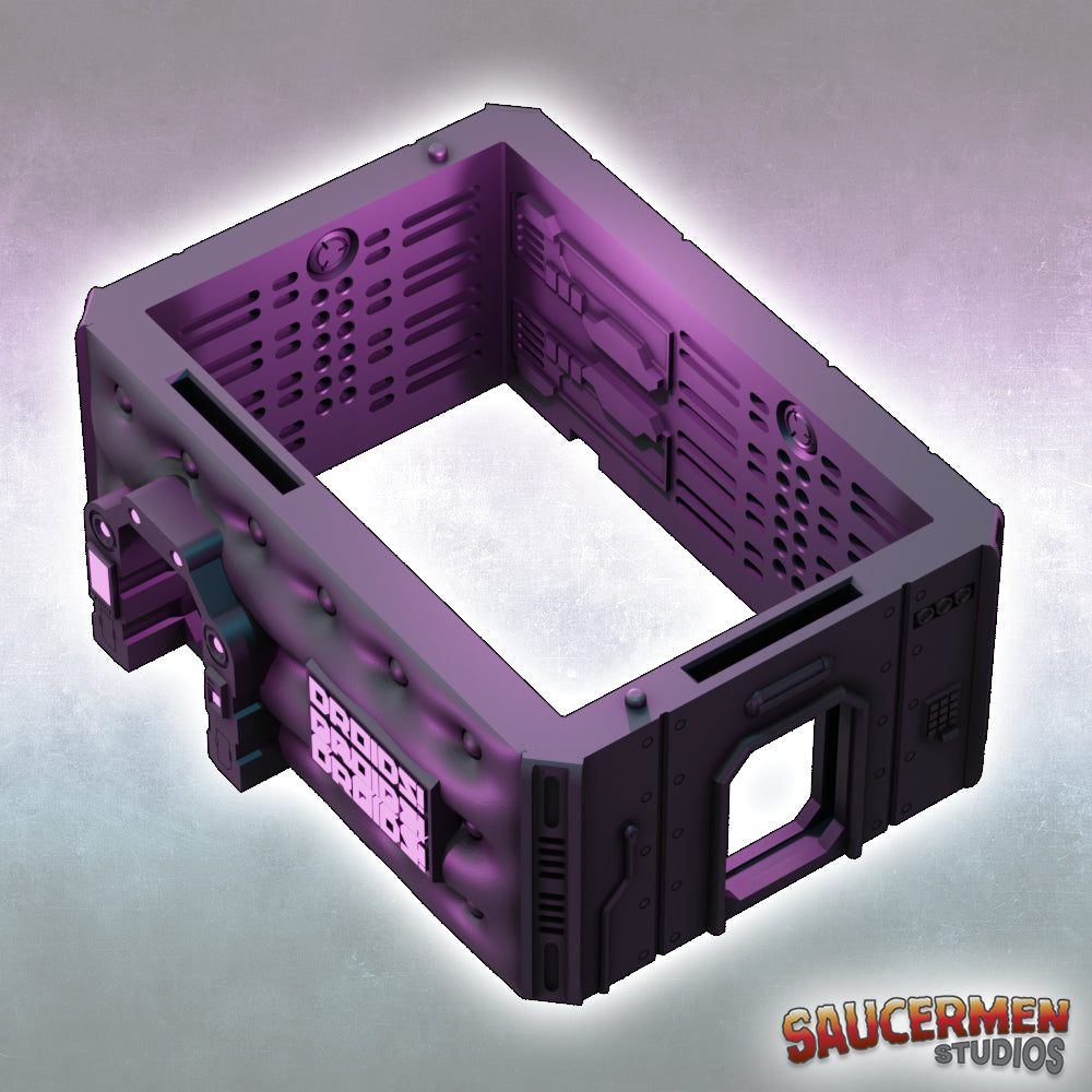 Flatline City – Droid Bar - Sci-Fi Grimdark Miniatures by Saucermen Studios, Wargame Scale 3D Printed - photo 5