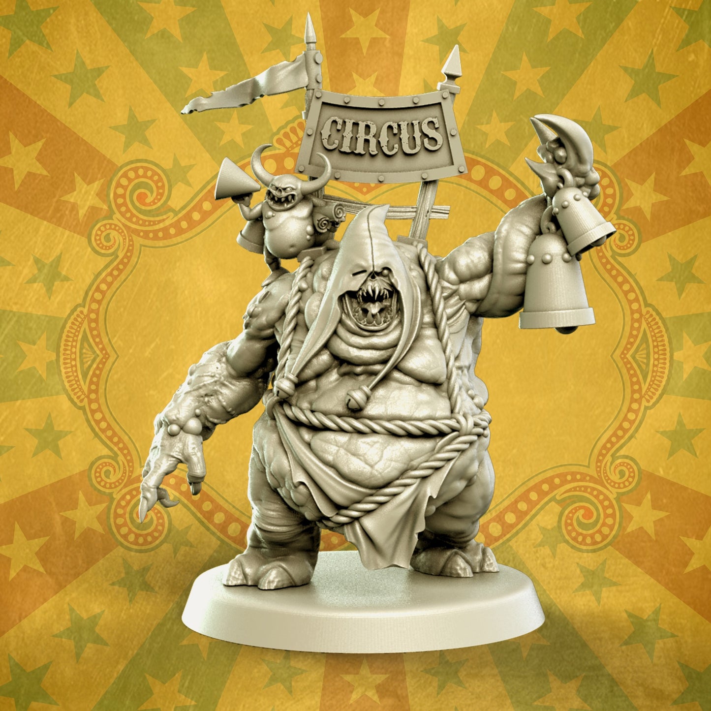 Big Guy Monster by Punga Miniatures - Wargame Scale 3D Printed Miniature