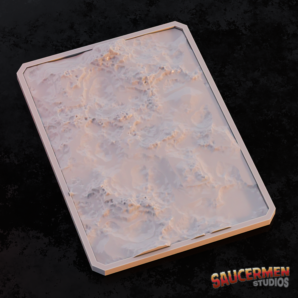Texture / Practice Palette: Landscapes 1 - Sci-Fi Grimdark Miniatures by Saucermen Studios, Wargame Scale 3D Printed