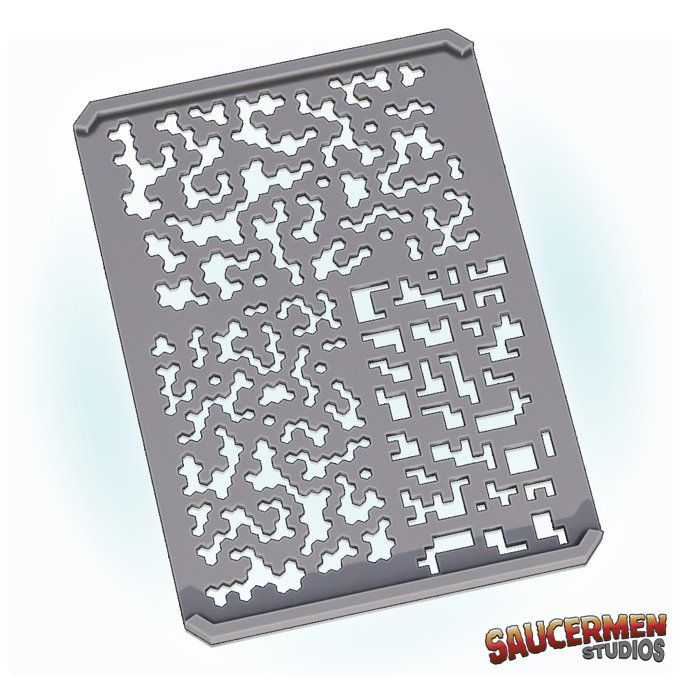 Stencil Palette: Camo 1 - Sci-Fi Grimdark Miniatures by Saucermen Studios, Wargame Scale 3D Printed