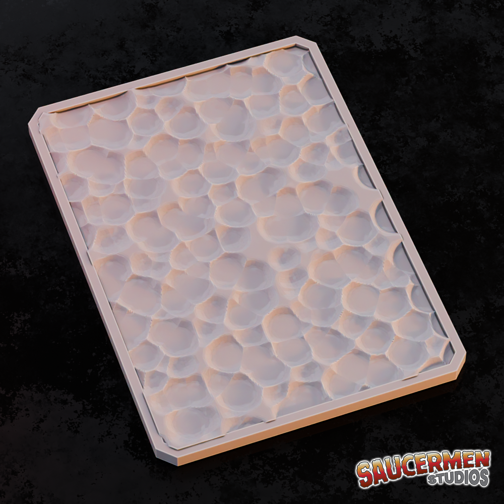 Texture & Practice Palette: Alien Growths 1 - Sci-Fi Grimdark Miniatures by Saucermen Studios, Wargame Scale 3D Printed