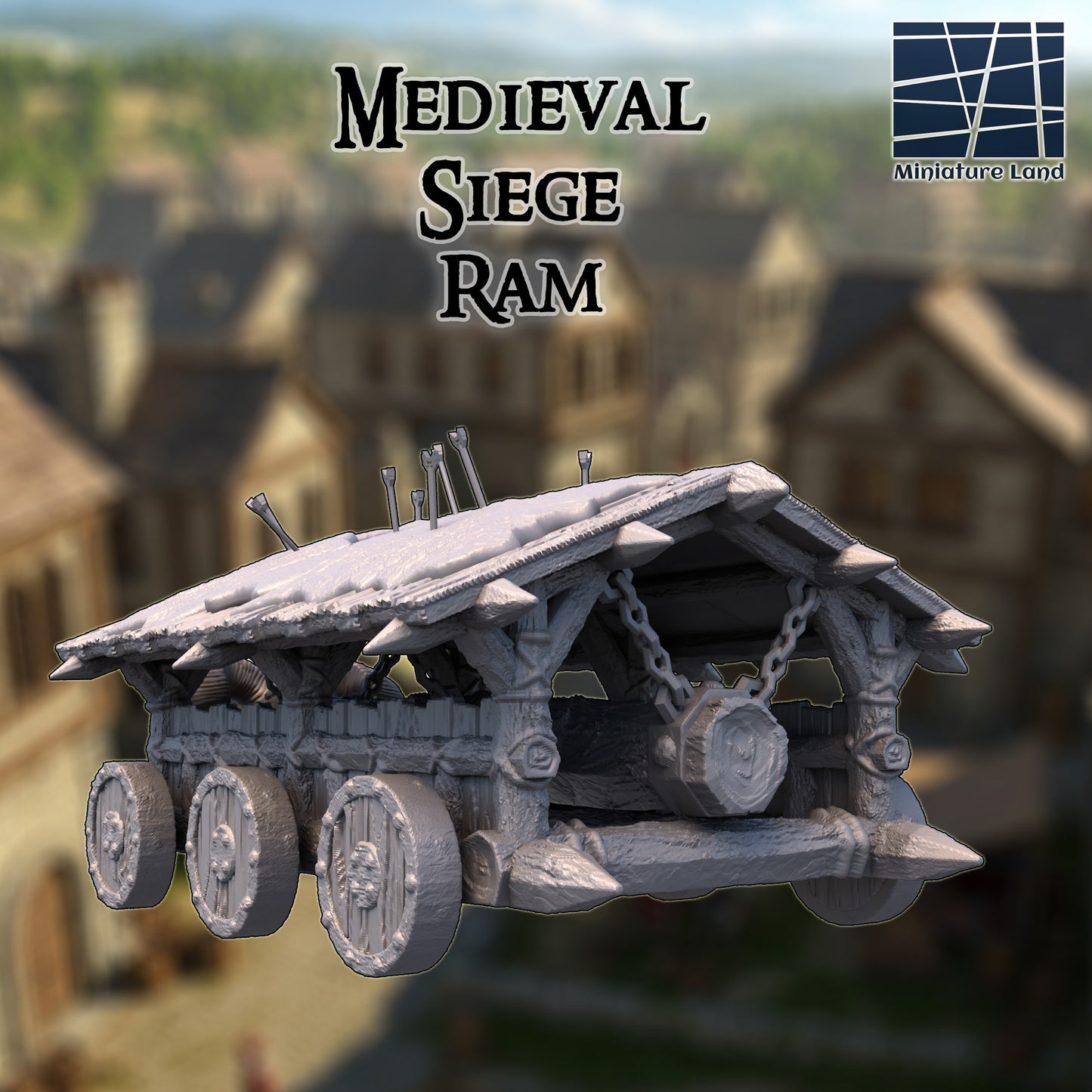 Siege Ram - Tabletop Terrain 28mm by MiniatureLand