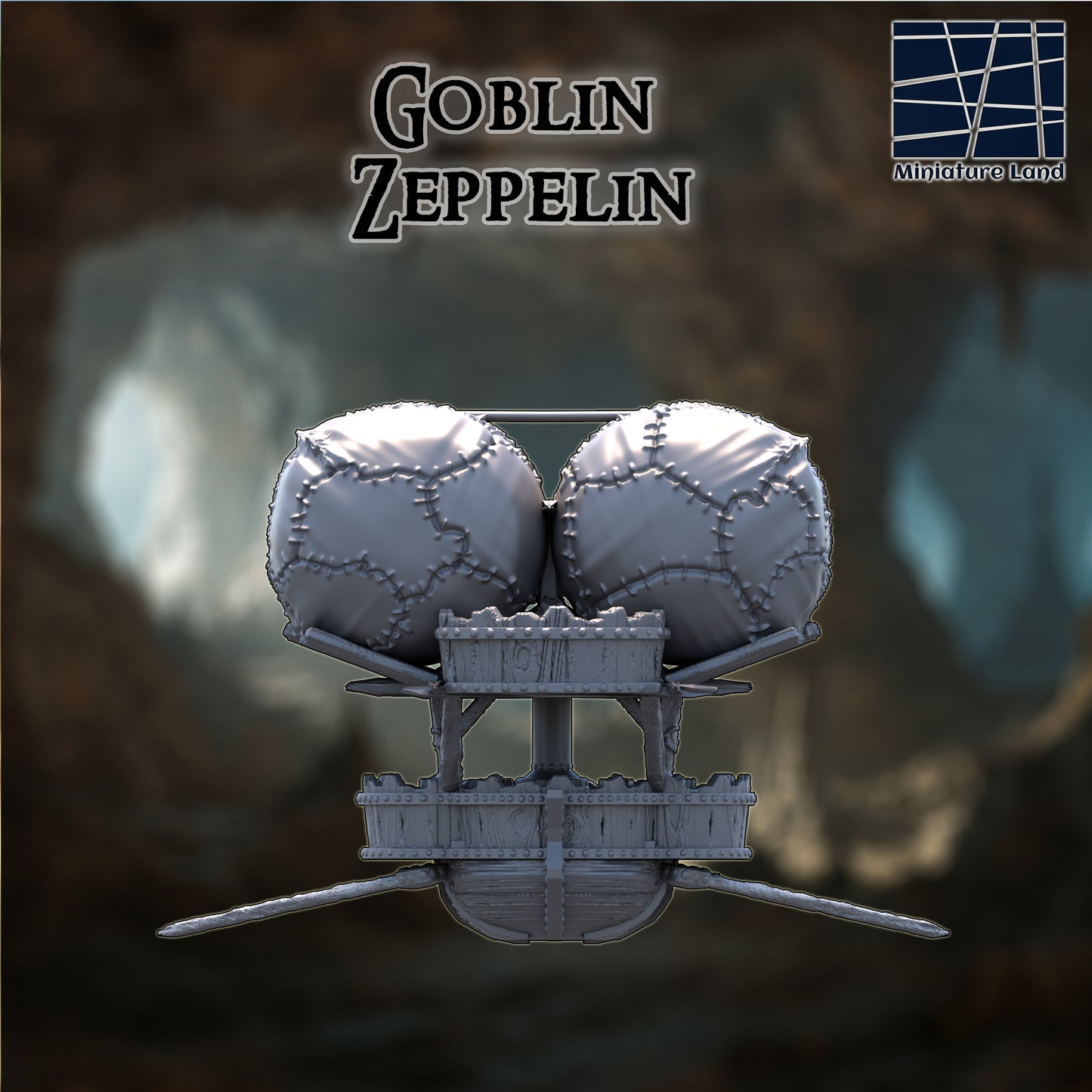 Goblin Zeppelin - Tabletop Terrain 28mm by MiniatureLand