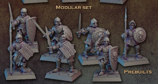Reanimated warriors, Henchmen, Bits and Weapon Conversions for Fantasy Games by Vae Victis, perfect for Fantasy Wargames and Tabletop RPGs