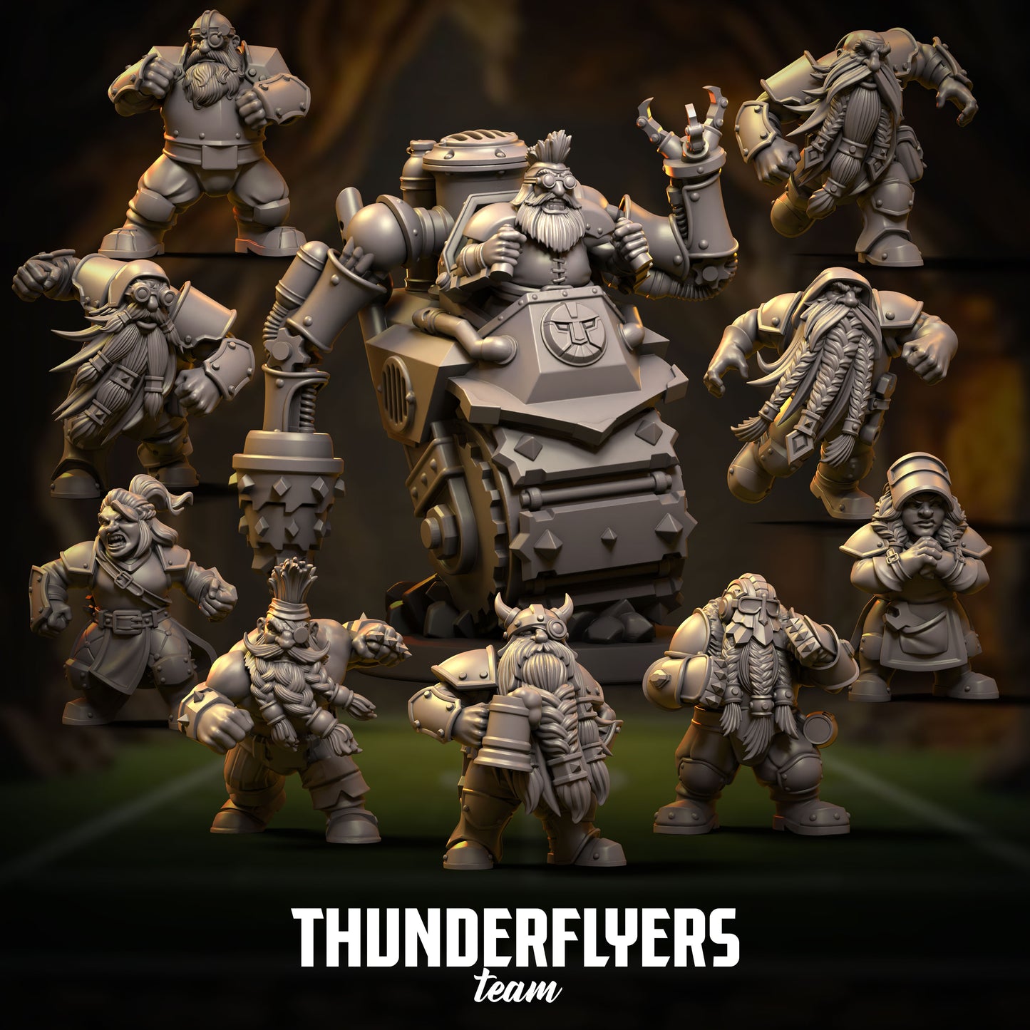 Thunderflyers by Punga Miniatures - Wargame Scale 3D Printed Miniature