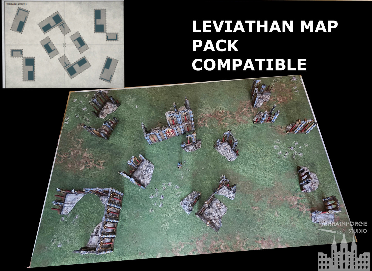Pro Painted Modular Magnetized Wargaming Terrain for Sci-Fi Wargames