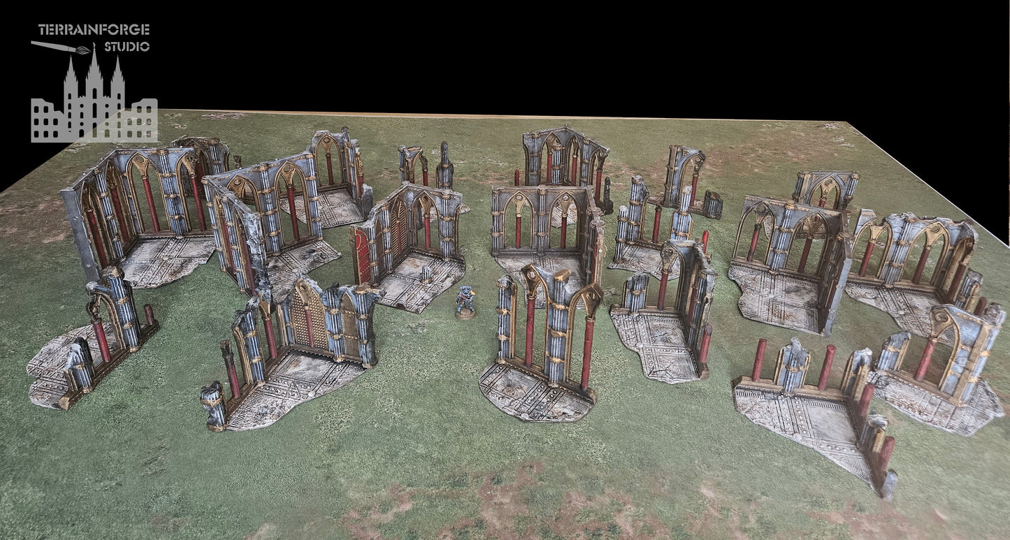 Pro Painted Modular Magnetized Wargaming Terrain for Sci-Fi Wargames