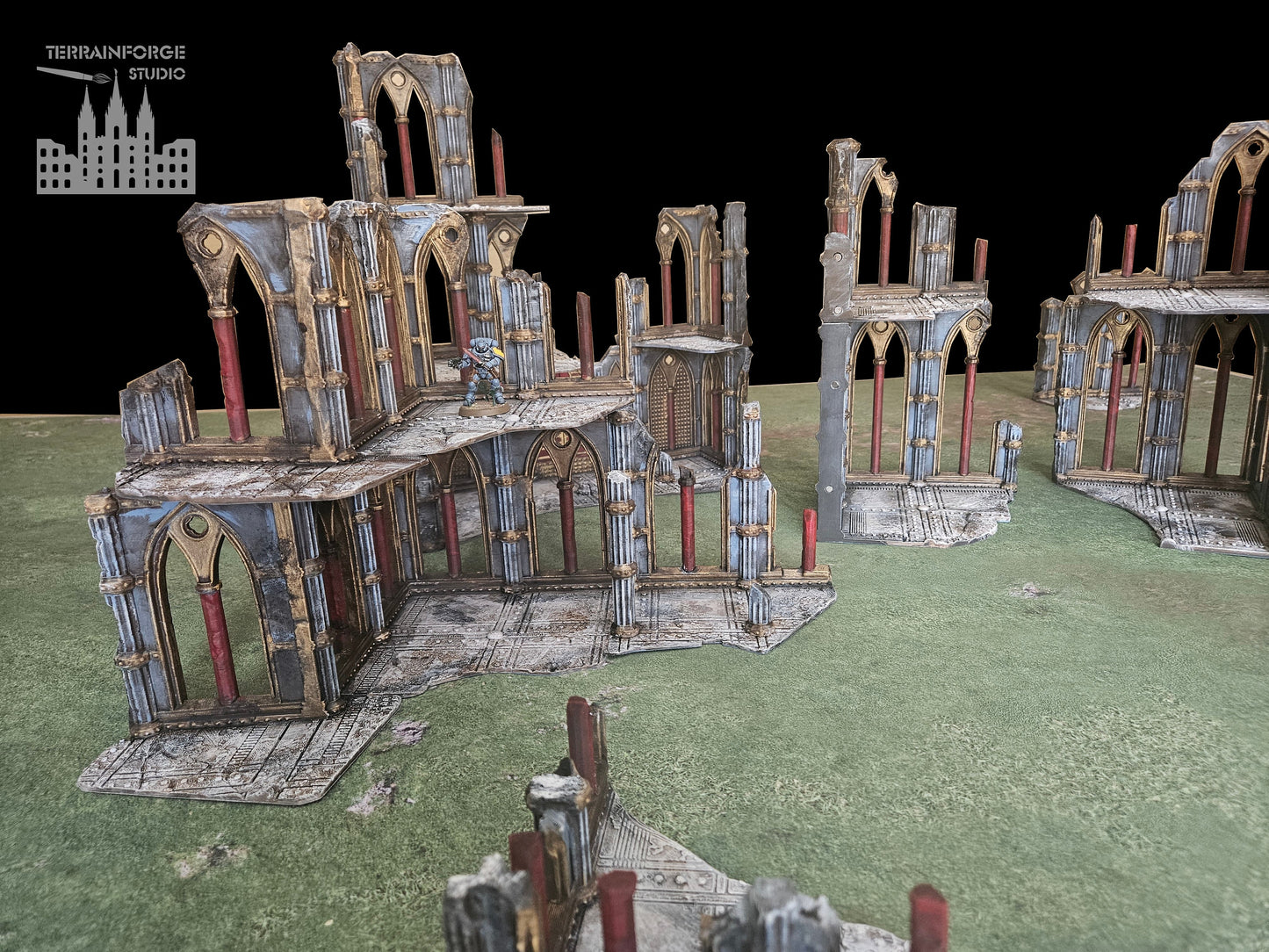 Pro Painted Modular Magnetized Wargaming Terrain for Sci-Fi Wargames