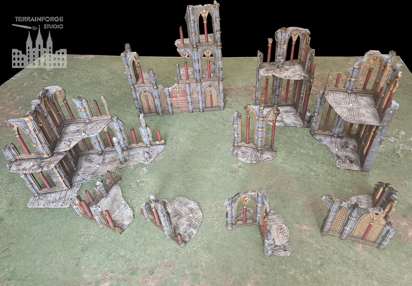 Pro Painted Modular Magnetized Wargaming Terrain for Sci-Fi Wargames