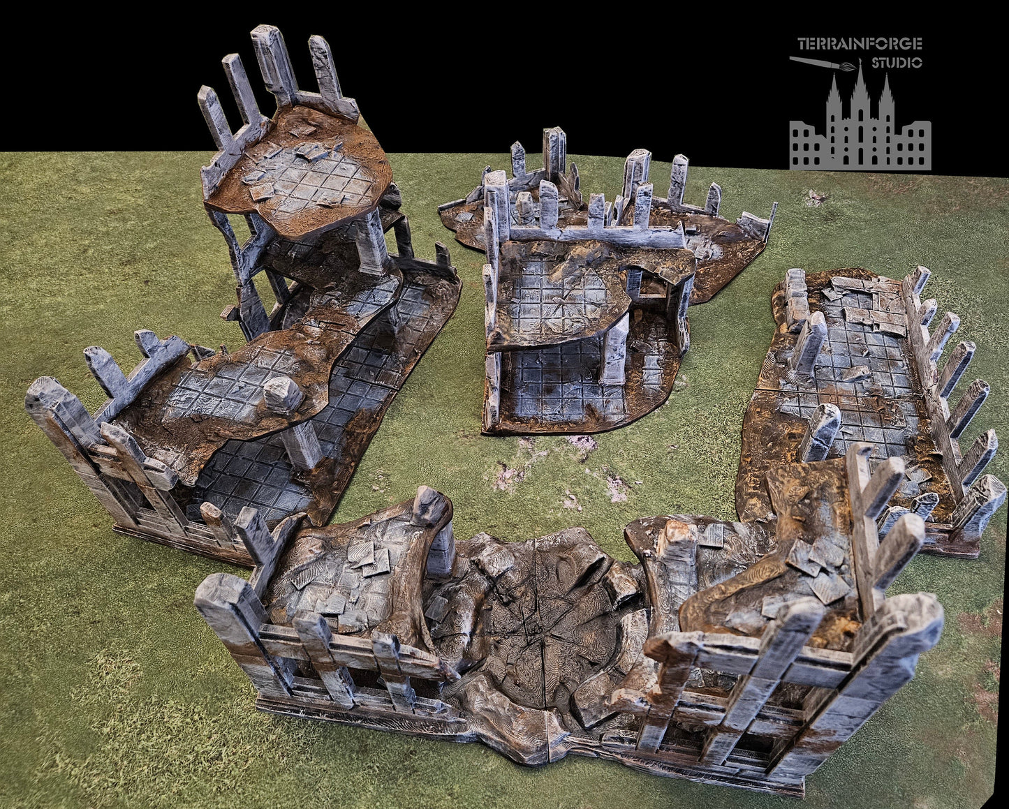 Pro Painted Modular Wargaming Terrain for Sci-Fi and Historic Tabletop Wargames
