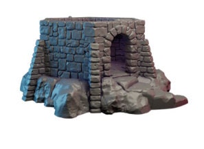 Modular Fantasy Tower Stone Medieval Building 28mm Tabletop Terrain 32mm Terrain suitable for Fantasy Wargames and Tabletop RPGs