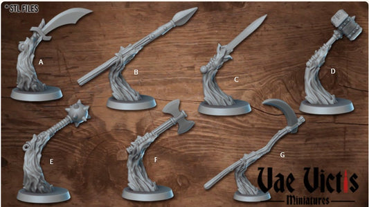 Fantasy Magic and Spell Set 28mm Tabletop Terrain, Tabletop Spells, 32mm Terrain suitable for Fantasy Wargames and Tabletop RPGs