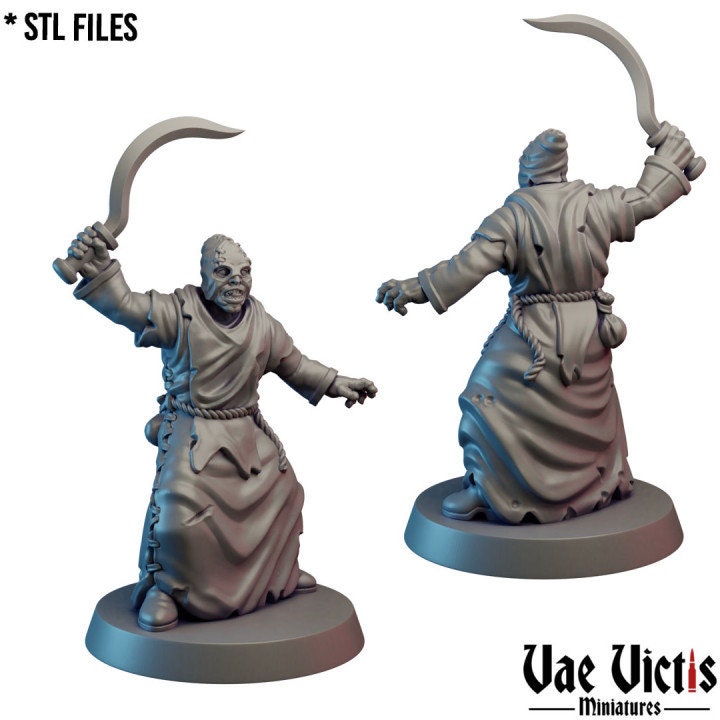 Possessed Cultist Warband  Fantasy Miniatures by Vae Victis, perfect for Fantasy Wargames and Tabletop RPGs