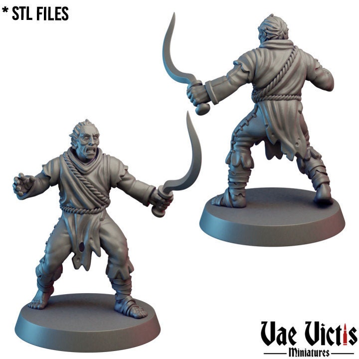 Possessed Cultist Warband  Fantasy Miniatures by Vae Victis, perfect for Fantasy Wargames and Tabletop RPGs