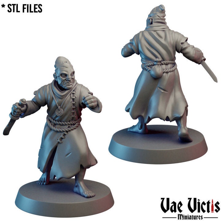 Possessed Cultist Warband  Fantasy Miniatures by Vae Victis, perfect for Fantasy Wargames and Tabletop RPGs