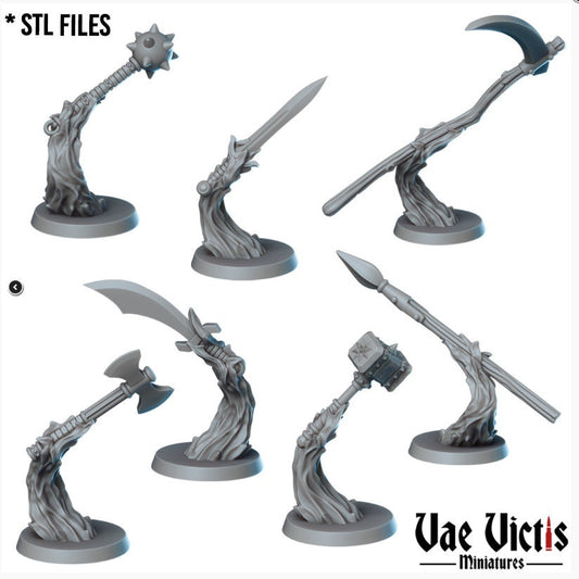Fantasy Magic and Spell Set 28mm Tabletop Terrain, Tabletop Spells, 32mm Terrain suitable for Fantasy Wargames and Tabletop RPGs
