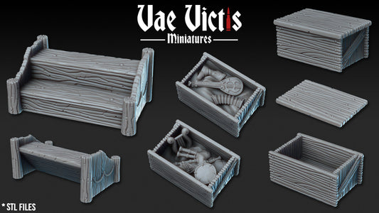 Fantasy Stage and Travel Cart: 28mm Tabletop RPG Terrain