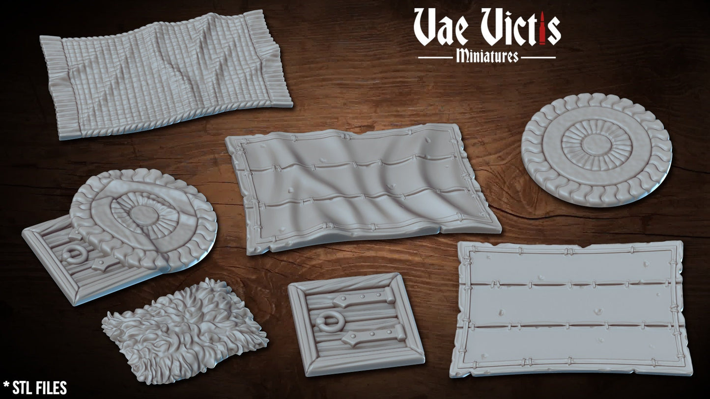 Fantasy Orphanage Scenery and Terrain set, Tabletop Plague victim Scenery  for Fantasy Wargames and Tabletop RPGs