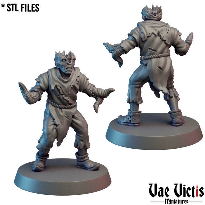 Possessed Cultist Warband  Fantasy Miniatures by Vae Victis, perfect for Fantasy Wargames and Tabletop RPGs