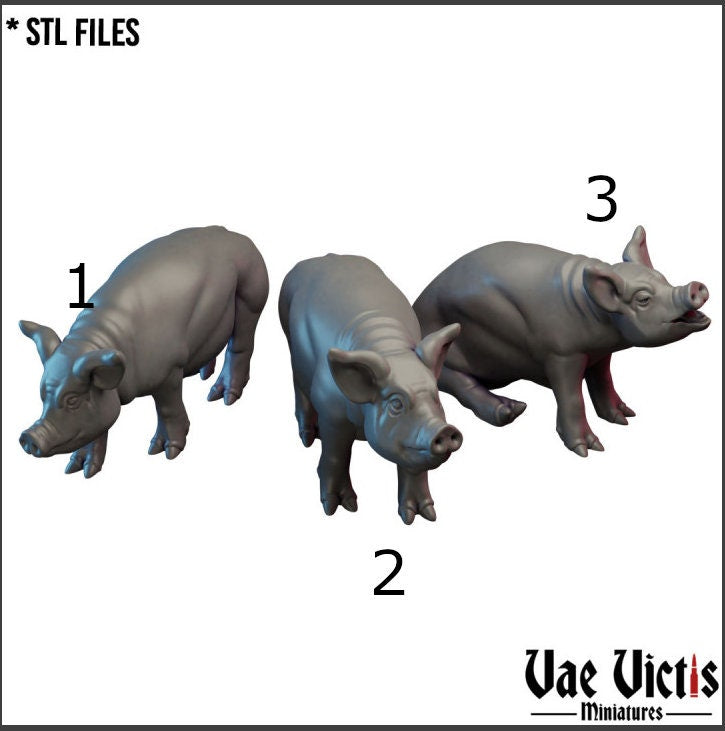 Peasant Revolt, Assembled Villagers and Farm Animals Fantasy Miniatures by Vae Victis, perfect for Fantasy Wargames and Tabletop RPGs