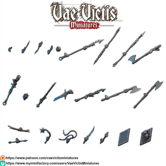 Modular Gnoll Warriors, Bits and Weapon Conversions Fantasy by Vae Victis, perfect for Fantasy Wargames and Tabletop RPGs