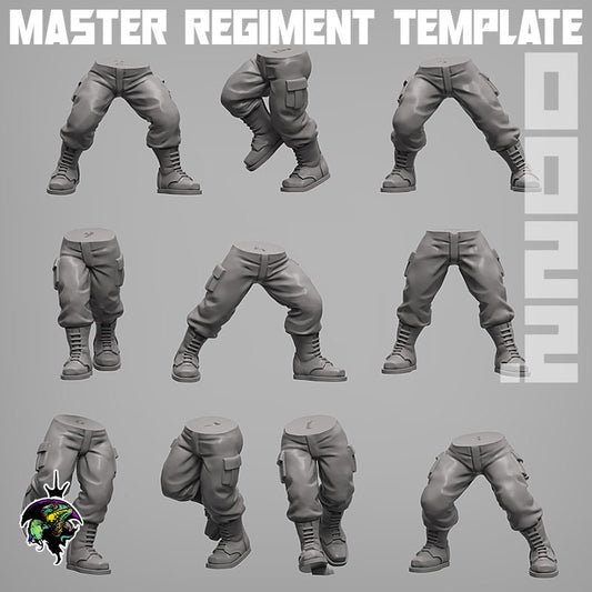 Spacenam Jungle Fighters legs set, Modular Sci-Fi Wargames Miniatures by Reptilian Overlords