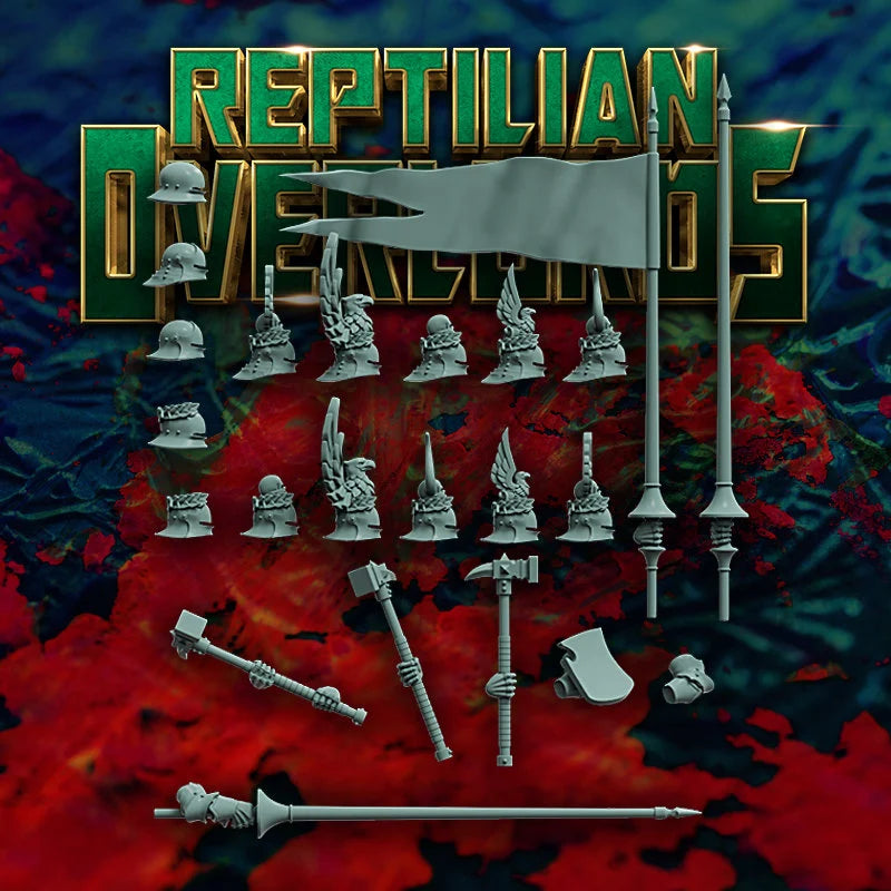 Imperial Gothic Heavy Cavalry Miniatures, Bits and Weapon Conversions by Reptilian Overlords, perfect for Reptilian Overlords