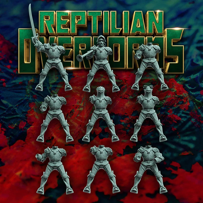 Imperial Gothic Heavy Cavalry Miniatures, Bits and Weapon Conversions by Reptilian Overlords, perfect for Reptilian Overlords
