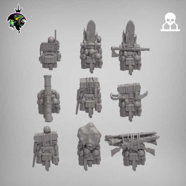 Modular Mercenary Sci-Fi Feudal House Proxy, sci-fi Miniatures by Reptilian Overlords, perfect for Sci-Fi Wargames
