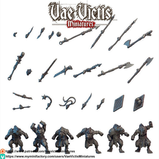 Modular Gnoll Warriors, Bits and Weapon Conversions Fantasy by Vae Victis, perfect for Fantasy Wargames and Tabletop RPGs
