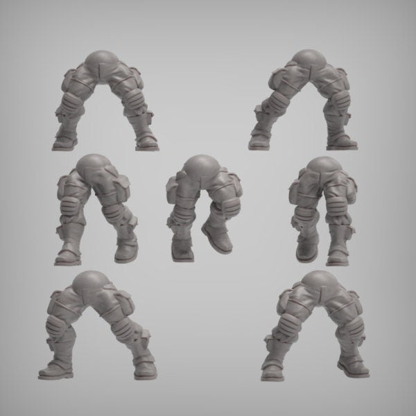 Spacenam 1.0, Sci-Fi Jungle Fighter Miniatures by Reptilian Overlords, Guard infantry regiment