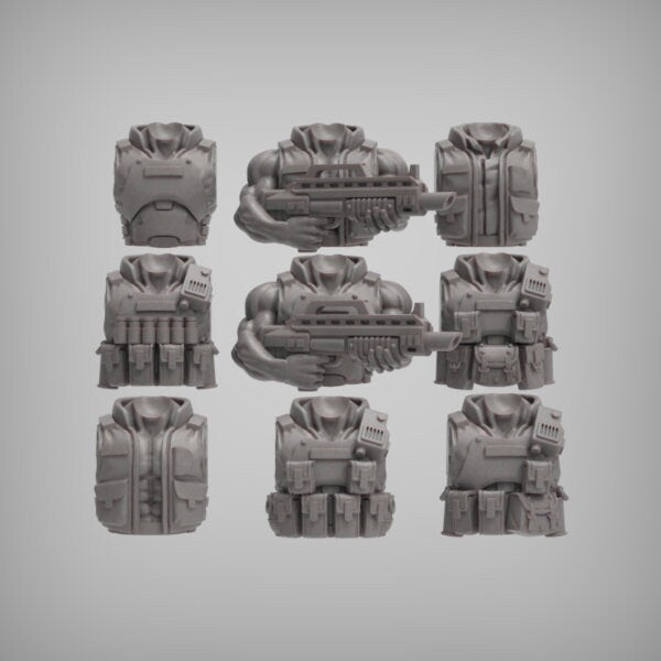 Spacenam 1.0, Sci-Fi Jungle Fighter Miniatures by Reptilian Overlords, Guard infantry regiment