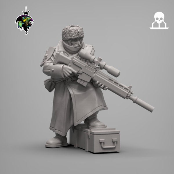 Spacenaz Specials Team , Valhalla Ice Warriors Specialist Gunners Sci-Fi Wargames Miniatures by Reptilian Overlords