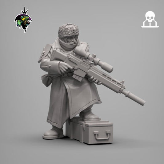 Spacenaz Specials Team , Valhalla Ice Warriors Specialist Gunners Sci-Fi Wargames Miniatures by Reptilian Overlords