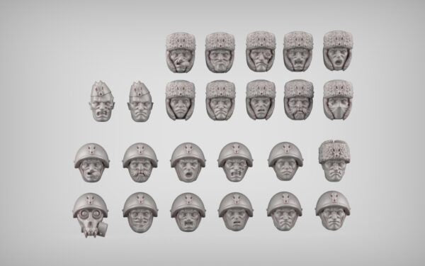 Spacenaz Infantry Squad, Valhalla Ice Warriors Guardsmen Regiment Sci-Fi Wargames Miniatures by Reptilian Overlords,