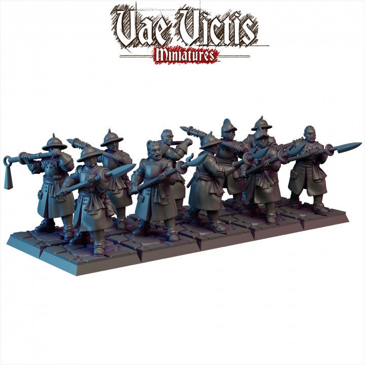 Modular Vampire Hunters Flagellants Miniatures, Bits and Weapon Conversions Fantasy by Vae Victis,  for Fantasy Wargames and Tabletop RPGs