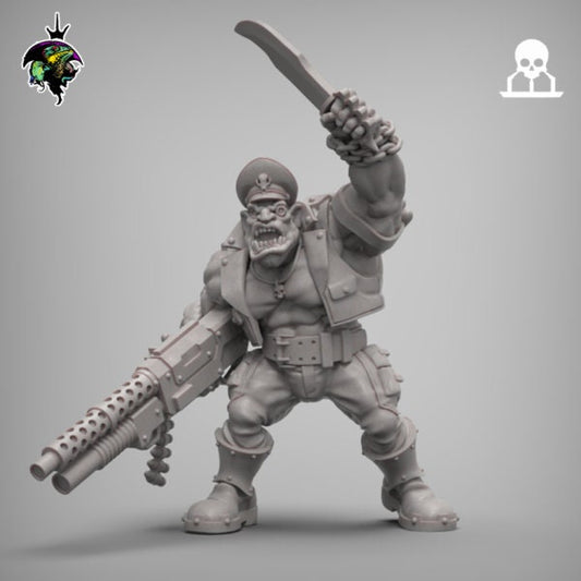 Space Ogres, Monstrous Sci-Fi Ogre Squad , Sci-Fi Wargames Miniatures by Reptilian Overlords