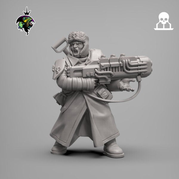 Spacenaz Specials Team , Valhalla Ice Warriors Specialist Gunners Sci-Fi Wargames Miniatures by Reptilian Overlords