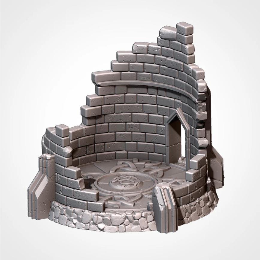 Dwarven Constructs Txarli Factory Dwarven Holds 5-part Terrain Set, Perfect for Tabletop Wargames