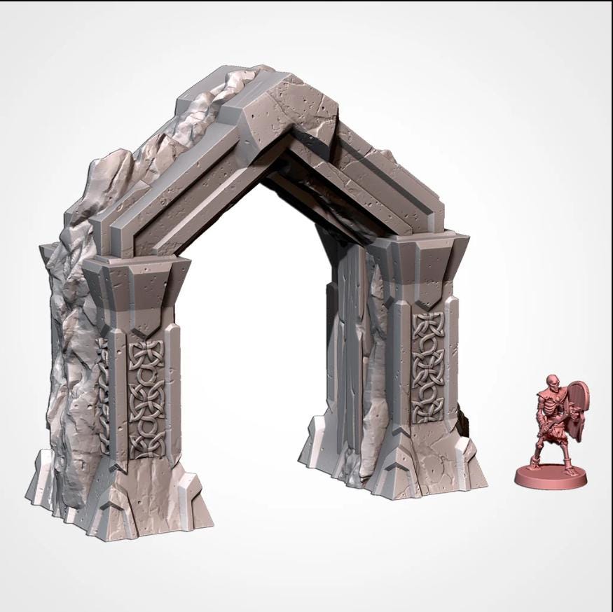 Dwarven Constructs Txarli Factory Dwarven Holds 5-part Terrain Set, Perfect for Tabletop Wargames