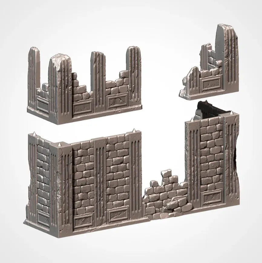 City Ruins GW Txarli Factory Imperial Building modular Cityscape Set, Perfect for Tabletop Wargames