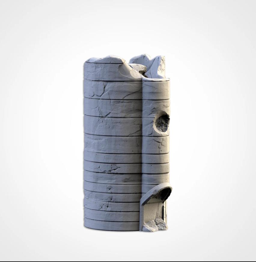 Modular Silos and Storage Tanks Ork Txarli Factory Imperial Building modular Cityscape Set, Perfect for Tabletop Wargames