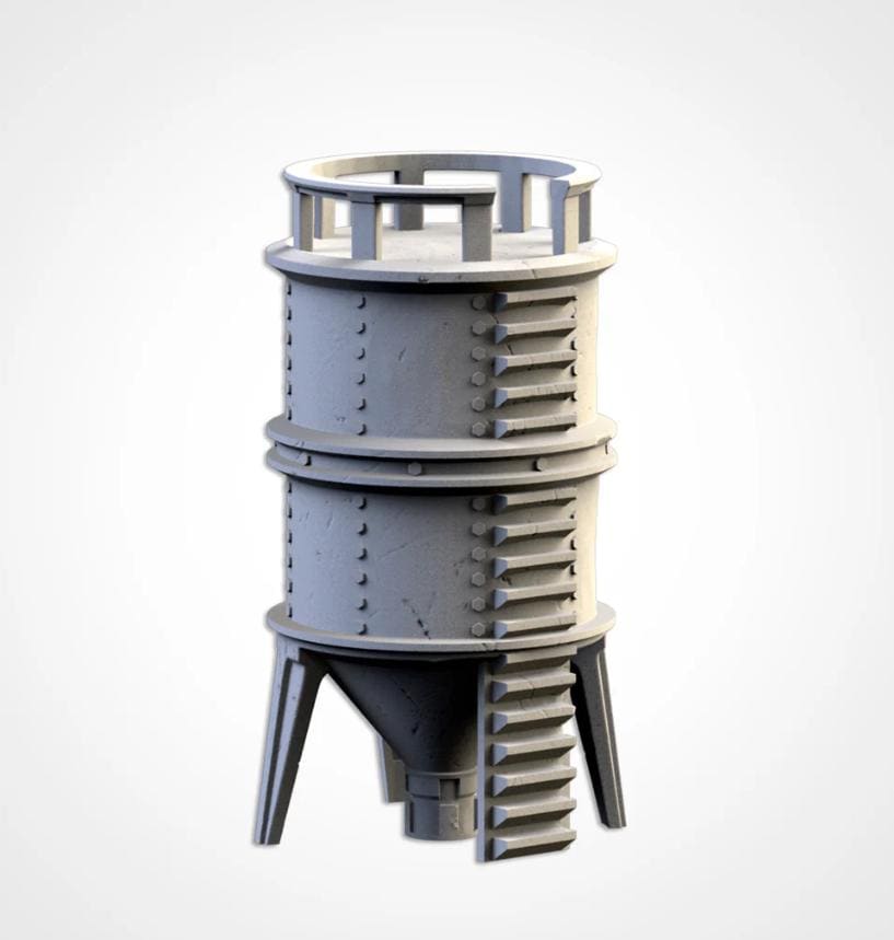 Modular Silos and Storage Tanks Ork Txarli Factory Imperial Building modular Cityscape Set, Perfect for Tabletop Wargames